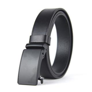 Kožený opasok s brzdou, šírka 3.5cm, BLACKY - Čierna