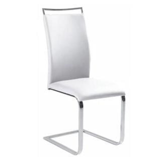 Krásna, štýlová biela jedálenská stolička (k182202)