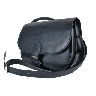 Lovecká kožená kabelka v čiernej farbe (V7403-3č)