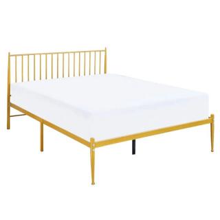 Manželská kovová posteľ 160x200, zlatý náter (k264374)