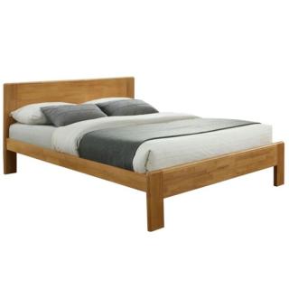 Manželská posteľ 183x200 z masívneho dreva vo farebnom prevedení dub