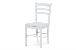 Moderná celodrevená stolička v bielej farbe (a-004 biela)
