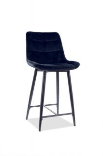 Moderná elegantná barová stolička čierna (n170932)