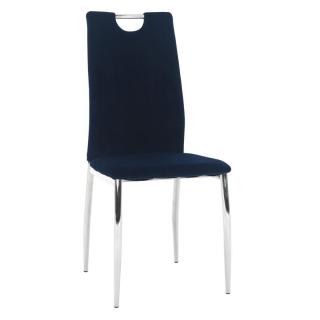 Moderná jedálenská stolička modrá Velvet látka (k285433)