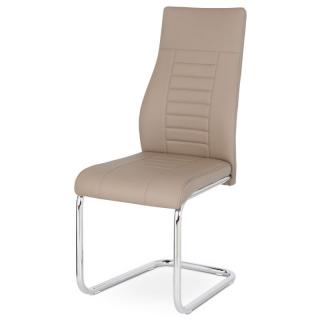 Moderná jedálenská stolička na pohupovacej podnoži vo farbe cappuccino ()