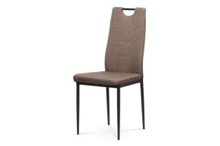 Moderná jedálenská stolička s jednoduchým dizajnom hnedá