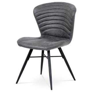 Moderná jedálenská stolička s okúzľujúcim dizajnom šedej farby ()