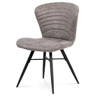 Moderná jedálenská stolička s okúzľujúcim dizajnom v lanýžovej farbe ()