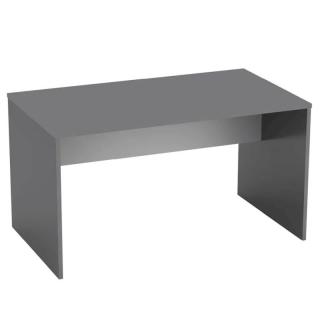 Moderný PC stôl z kvalitnej DTD, grafit/biela, 140cm