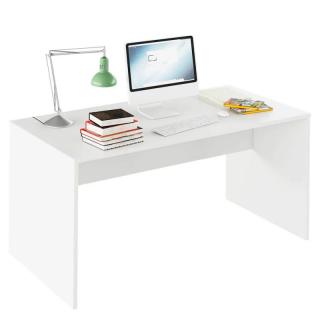 Moderný písací stôl z kvalitnej DTD, biela, 160cm (k260728)