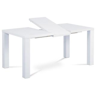 Moderný rozkladací stôl s rozmermi 120x90 v bielom lesku