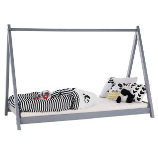 Montessori posteľ, sivá z borovicového dreva (k355851)