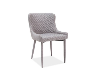 Nádherná jedálenská stolička-kreslo, sivá (n147539)