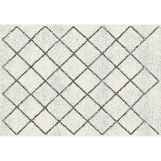 Nápaditý koberec vo farebnej kombinácii béžová so vzorom, 100x150