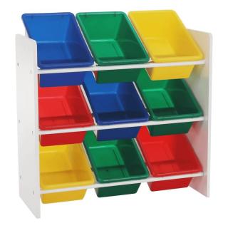 Organizér na hračky, viacfarebná-biela (k274454)