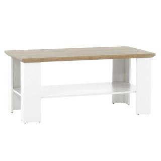 Originálny konferenčný stolík, biela-dub grand (k264791)