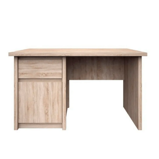 Pc stôl s jedným šuplíkom a skrinkou, dub sonoma (k147843)