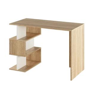 PC stôl s originálnym dizajnom dub sonoma/biela (k302410)