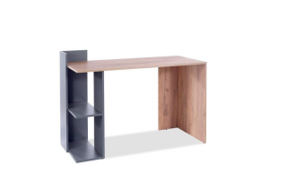 Písací stôl v jednoduchom dizajne 001, dub wotan/antracyt