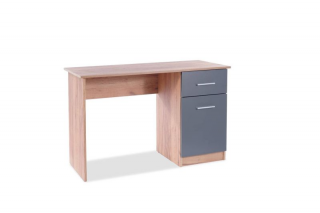 Písací stôl v jednoduchom dizajne 002, dub wotan/antracyt