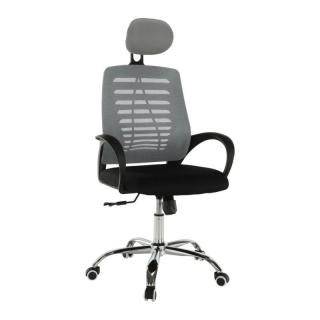 Pohodlné a kvalitné kancelárske kreslo v sivej a čiernej farbe