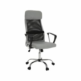 Pohodlné kancelárske kreslo v sivej a čiernej farbe