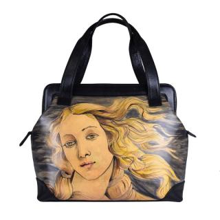 Ručne maľovaná kabelka inšpirovaná motívom Sandro Botticelli - Zrodenie Venuše