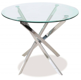 Sklený jedálenský stôl CHROM (n147101)