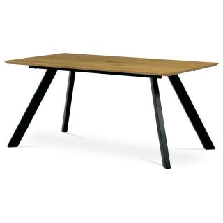 Stôl jedálenský 160x90, doska MDF 3D dekor divoký dub (a-722)