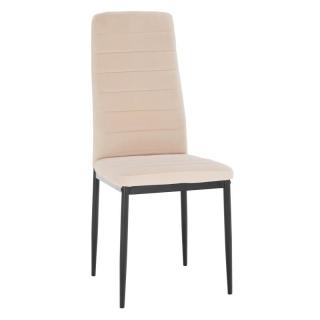 Stolička s jednoduchým dizajnom béžová Dulux Velvet látka
