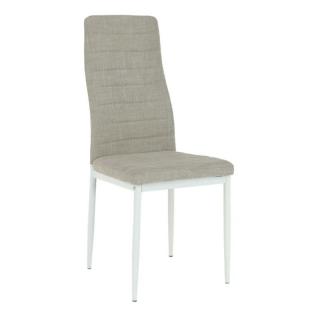 Stolička s jednoduchým dizajnom béžová látka (k201233)