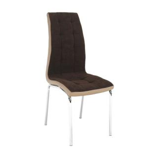 Štýlová jedálenská stolička, farba hnedá (k201229)