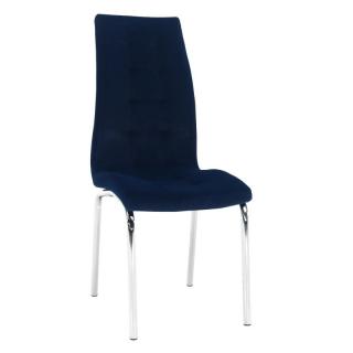 Štýlová jedálenská stolička, farba modrá (k285452)