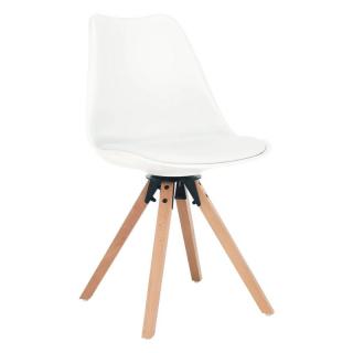 Štýlová otočná stolička biela (k288201)