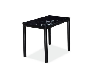 Štýlový jedálenský stôl, čierny (n147157)