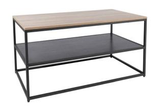 Štýlový moderný konferenčný stolík, dub-čierna (n302903)