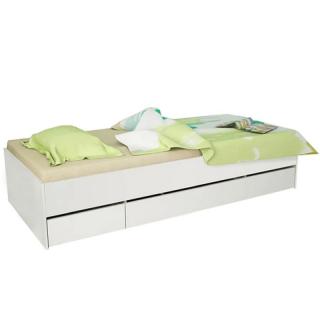 Univerzálna posteľ 90 v bielom farebnom prevedení (k146837)