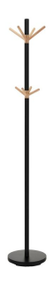 Vešiak s minimalistickým dizajnom, čierna-buk (n304059)