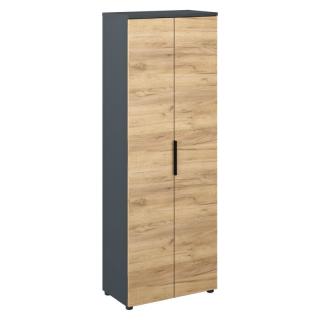Vysoká skriňa TYP 2, grafit-dub artisan (k394622)