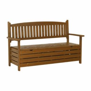 Záhradná lavička vyrobená z dreva hnedá, 150cm (k261035)