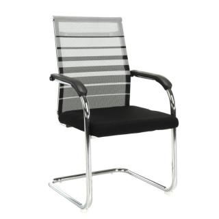 Zasadacia stolička, sivá-čierna (k255110)