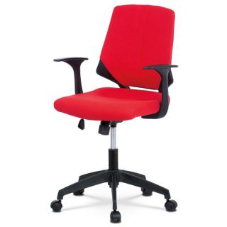 Zaujímavá kancelárska stolička červenej farby (a-R204 červená)