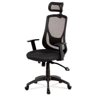 Zaujímavá kancelárska stolička v čierno sivej farbe (a-A186)