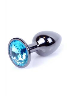 Análny kolík (šperk) Jawellery DARK Silver PLUG azúrový