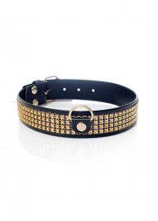 Obojok COLLAR CRYSTALS GOLD 3cm