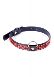 Obojok COLLAR CRYSTALS RED 2cm