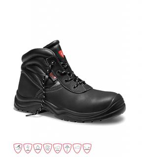 Bezpečnostná obuv JORI Basic S3 Farba: Čierna, Veľkosť: 41, Verzie: S3 - S3 SRC - s oceľovou tužinkou a planžetou, hydrofóbna useň