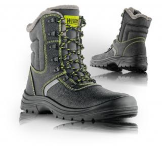 Poloholeňová bezpečnostná obuv FALUN S3W Farba: Čierna, Veľkosť: 35, Verzie: S3W SRC - s oceľovou špicou a planžetou, hydrofóbna, zateplená verzia