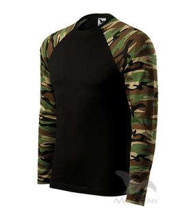 Tričko kamufláž Farba: Camouflage-hnedá, Veľkosť: L