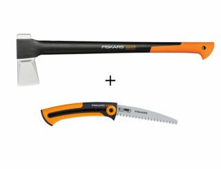 Set FISKARS sekera X25 1015643 +pílka 1000613 1025437